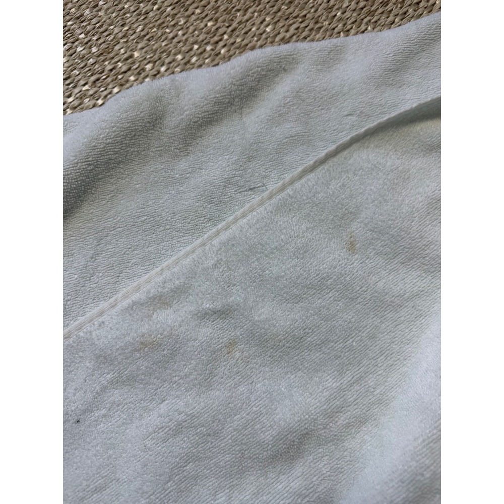 Vintage L.L. Bean White Green Logo Beach Towel 100% Cotton Made in Turkey 59x37 - Picture 6 of 6